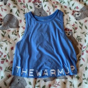 Blue crop top